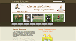 Desktop Screenshot of caninesolutionsinc.com